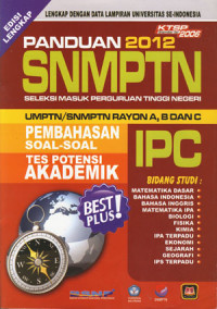 Panduan SNMPTN IPC 2012
