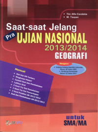 Saat-saat jelang ujian nasional geografi untuk SMA/MA 2013/2014
