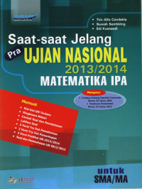 Saat-saat jelang ujian nasional matematika untuk SMA/MA 2013/2014