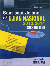 Saat-saat jelang ujian nasional sosiologi untuk SMA/MA 2013/2014