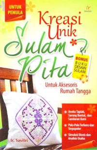 Kreasi unik sulam pita untuk aksesoris rumah tangga