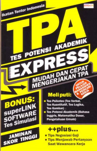 TPA (Tes Potensi Akademik) Express mudah dan cepat mengerjakan TPA