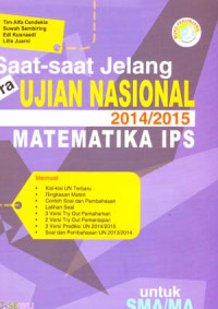 Saat-saat Jelang Pra Ujian Nasional 2014/2015 Matematika IPS