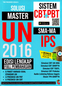 Solusi Master UN SMA/MA IPS 2016 Sistem CBT + PBT