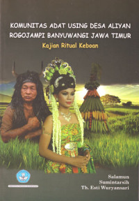 Komunitas adat using desa Aliyan Rogojampi Banyuwangi jawa timur kajian ritual keboan