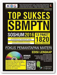 TOP Sukses SBMPTN Soshum 2016 fokus pemantapan materi edisi lengkap