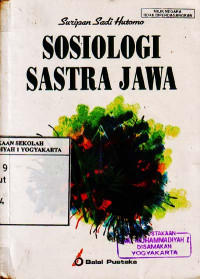 Sosiologi Sastra Jawa (1997)
