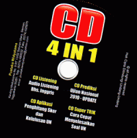 CD 4 IN 1 (Listening, Prediksi UN, Aplikasi penghitung dan Kelulusan UN, Super trik UN)