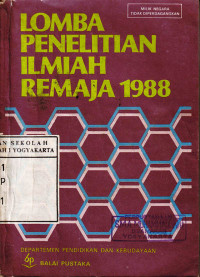 Lomba Penelitian Ilmiah Remaja 1988 (1990)