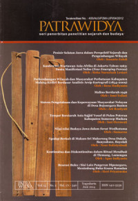 Patrawidya: Seri Penilaian Penelitian Sejarah Dan Budaya Vol.15 No.2