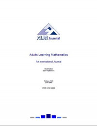 Adults Learning Mathematics – an International Journal Volume 1 (1) June 2005