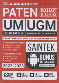 Paten bahas kisi-kisi UM UGM Saintek 2022-2023