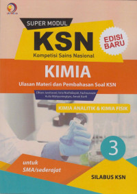 Super modul KSN SMA kimia analitik dan kimia fisik