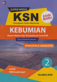 Super modul KSN SMA kebumian atmosfer dan hidrosfer
