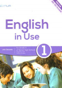 English In Use 1 For Grade X Of Senior High Schools