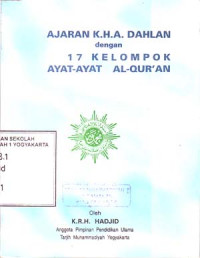 Ajaran K.H. Ahmad Dahlan dengan 17 Kelompok Ayat-Ayat Al-Qur'an (1996)