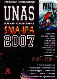 Persiapan Menghadapi UNAS (2001/2002-2005/2006 dan Prediksi 2006/2007) SMA Program Studi IPA Paket 6 Tahun (2006)