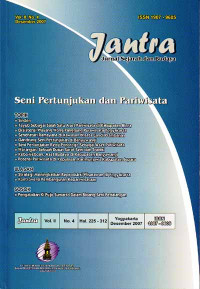 Jantra : Jurnal Sejarah dan Budaya (Seni Pertunjukan dan Pariwisata), Vol.II No.4 Desember 2007