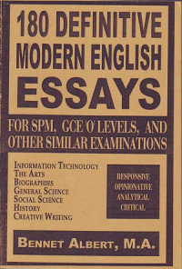 180 Definitive Modern English Essays